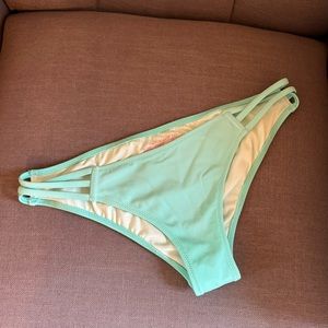 Victoria’s Secret Turquoise Bikini Bottoms with Strappy Sides